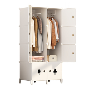 简易衣柜卧室家用儿童小型挂衣橱组装学生宿舍单人收纳柜子出租房