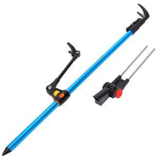 铝合金炮台支架鱼竿支架钓鱼地插台钓架杆竿架渔具用品鱼杆支撑架