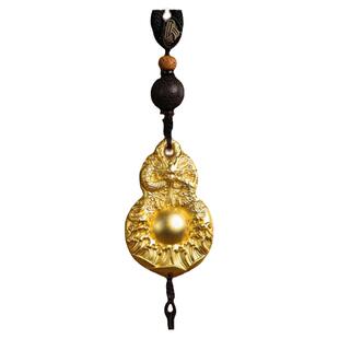 朱炳仁铜 海纳百财挂件龙年龙纹葫芦挂饰礼品玄学装饰礼物手把件