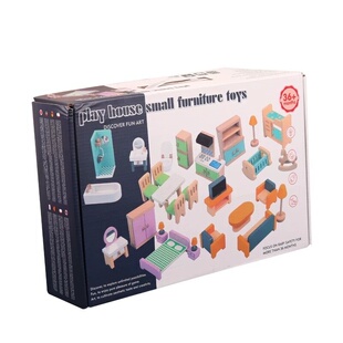 儿童迷你小家具过家家全套模型玩具女孩宝宝娃娃房幼儿园区域材料