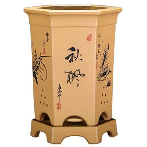 精品紫砂宜兴方形桌面清仓花盆