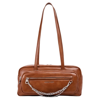 休闲学院风链条单肩腋下包