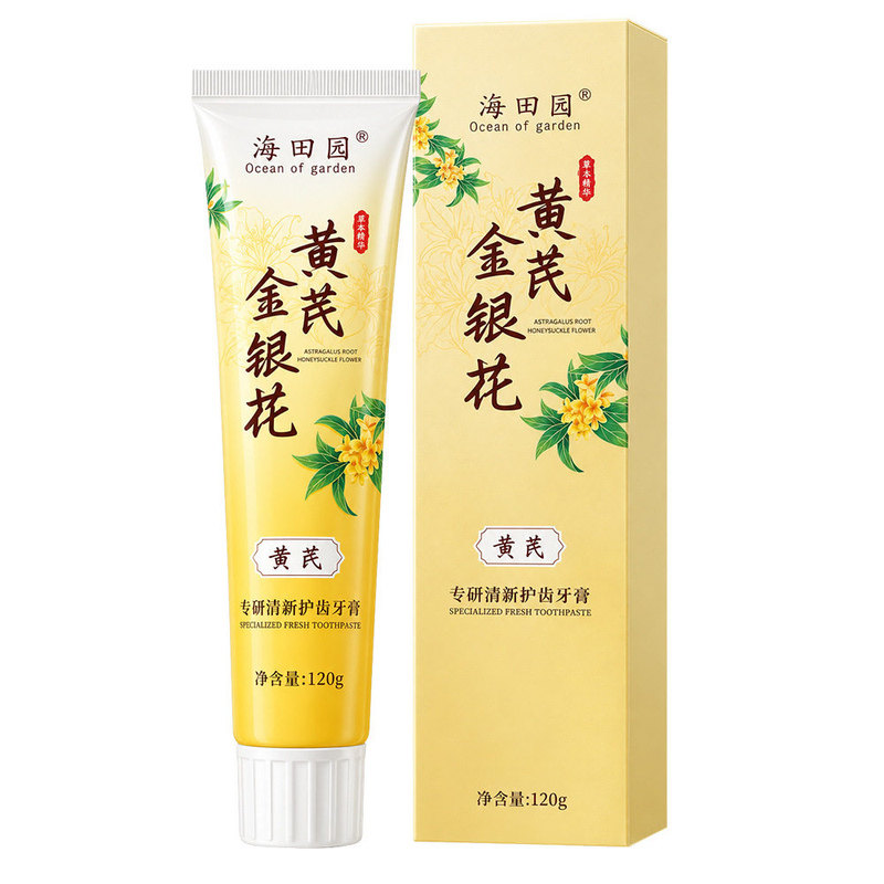 海田园金银花黄芪护龈清新牙膏