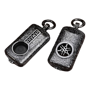 适用雅马哈钥匙套NMAX155 XMAX300男YAMAHA摩托车金属纯铜包扣壳