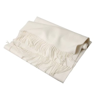 100%纯山羊绒围巾女保暖围脖百搭内蒙冬季披肩两用白色LOGO定制