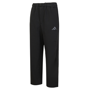 正品Adidas阿迪达斯男加绒长裤2024冬季新款保暖运动休闲裤JX1788