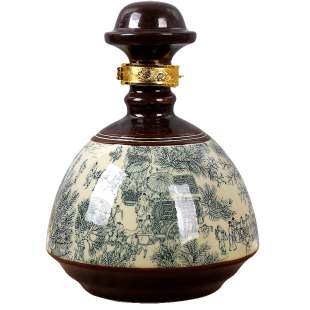 陶瓷小酒瓶1斤3斤5斤白酒空酒壶装饰创意酒瓶密封存酒瓶子藏酒坛