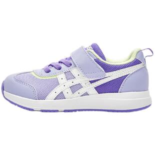 亚瑟士童鞋男童网眼透气学步鞋女童魔术贴中大童舒适轻便运动鞋