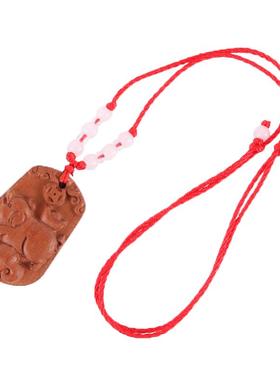 桃木生肖随身吊坠项链买2送1