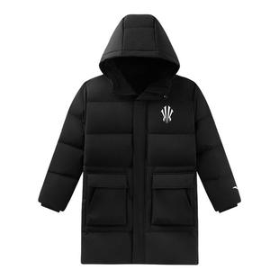 安踏儿童男大童中长羽绒服2025冬款上新保暖抗寒中大童羽绒服欧文