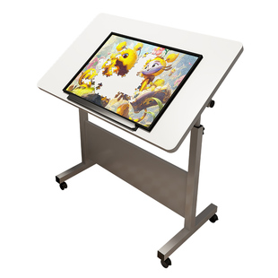 拼图桌可折叠移动专用绘画桌儿童美术手工绘图桌写字设计师工作台