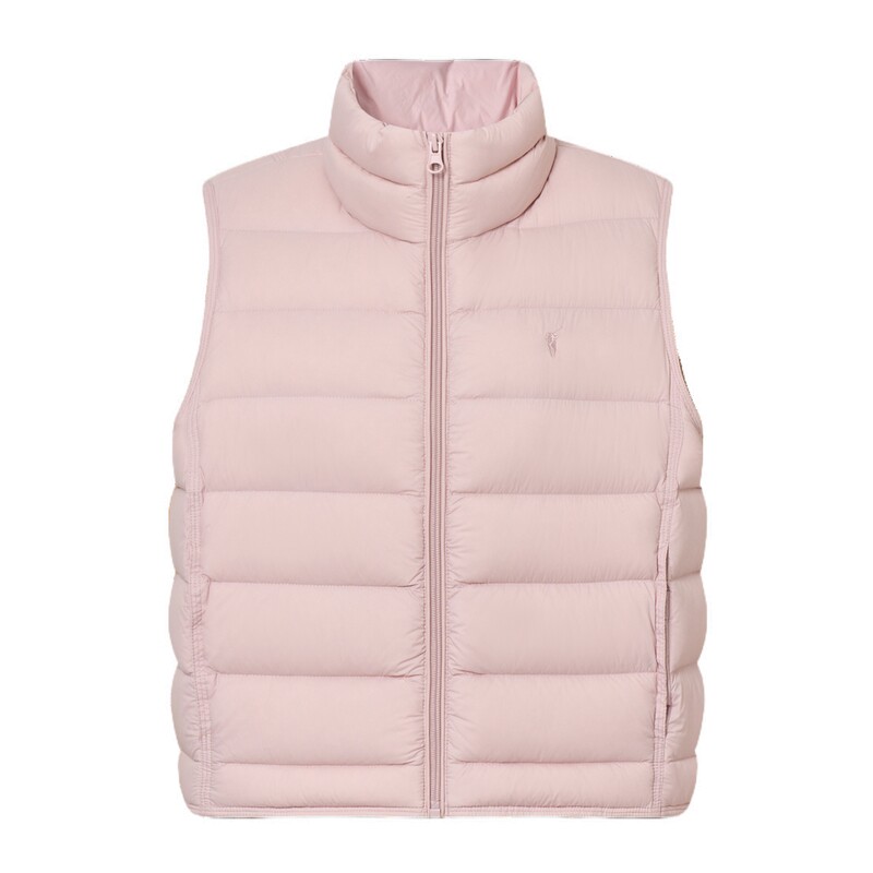 POLOWALK女式羽绒马夹2026冬季新品90鸭绒翻领轻薄显瘦拉链背心