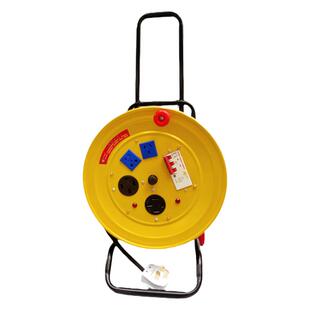 380V移动电源延长接线盘电缆卷线绕线盘三相拖线盘20/30/50米线轴