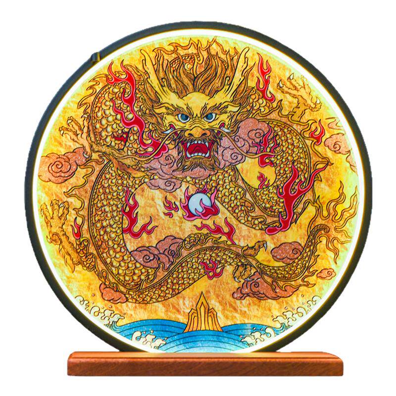 道家祖师爷家用供奉神像背景灯金光神咒太极八卦灯中式装饰品摆件