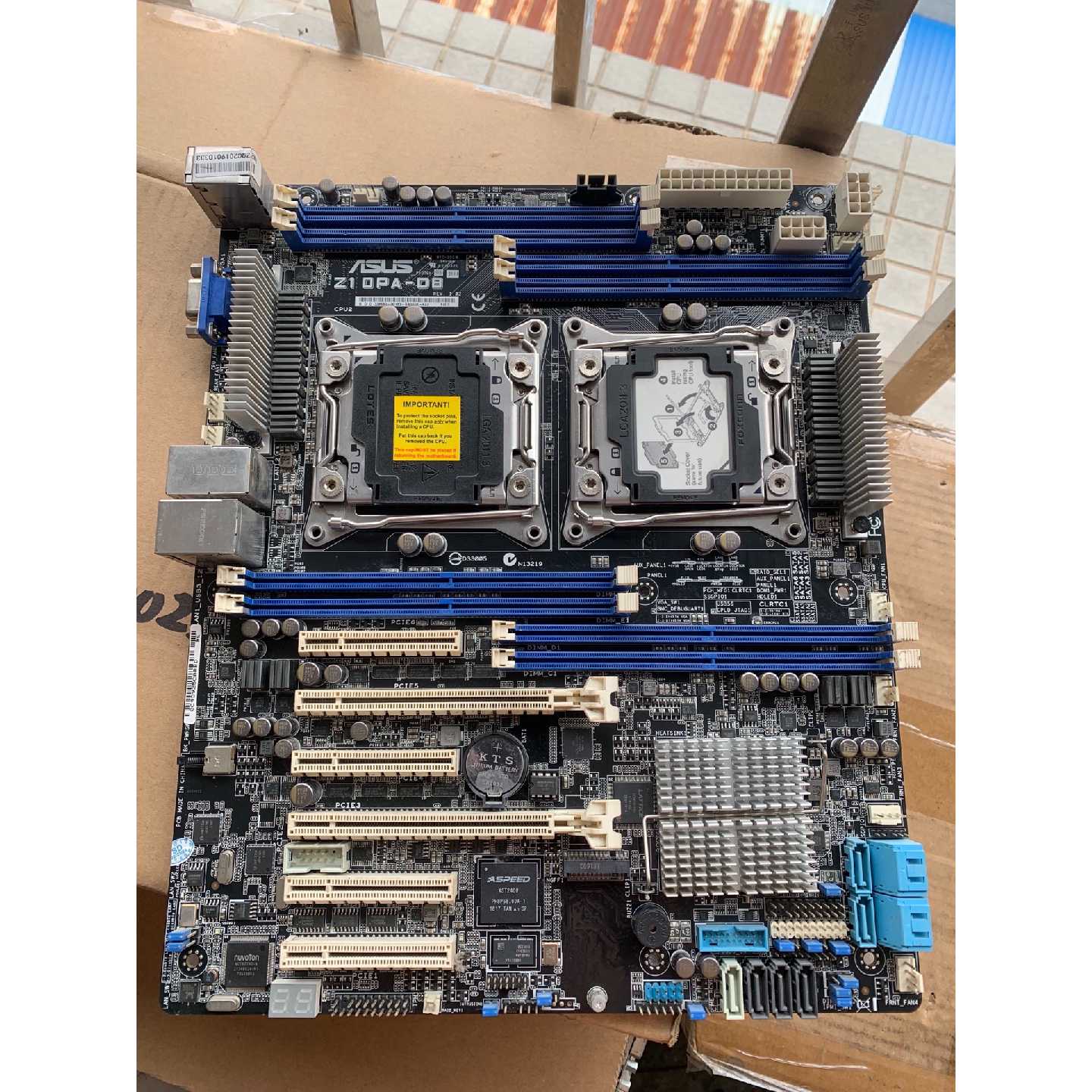 议价Asus华硕Z10PAD8双路服务器主板支持V4可维修