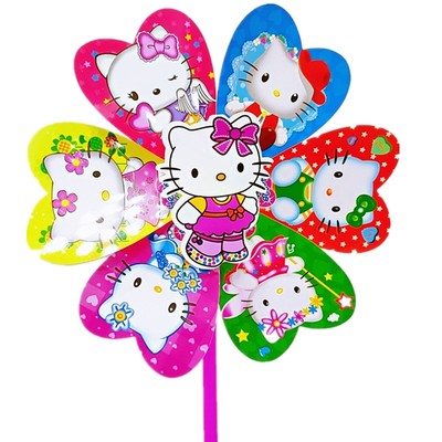 批发10个卡通幼儿园活动七彩风车