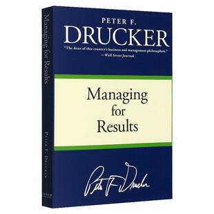 英文原版 Managing for Results 成果管理 Peter F. Drucker 彼得德鲁克经管 英文版 Peter F. Drucker 进口管理学书籍 正版