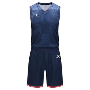 新款卡尔美篮球队服套装比赛训练男夏定制单面篮球服背心团购推荐