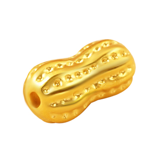 足金花生转运珠手链男女款黄金长生果3D硬金手串配饰宝宝满月礼物