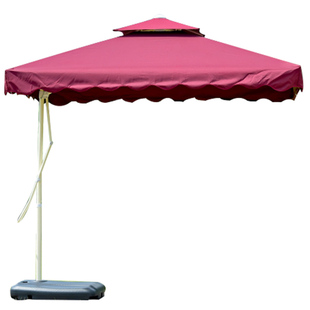 户外庭院花园遮阳伞罗马伞3米大型摆摊泳池沙滩太阳伞旋转大阳伞