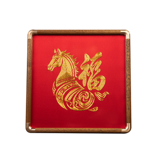 苏州刺绣中式摆件盘金绣福字马年礼物国风摆台挂画特色商务伴手礼