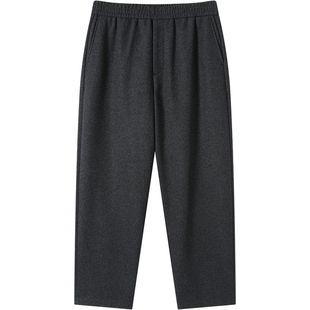 LEZORA一条过冬Steady360g针织抓绒美丽奴羊毛秋冬直筒羊毛休闲裤