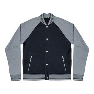 RARE ATOM官方美式复古拼接撞色插肩袖棒球服夹克男 休闲外套上衣