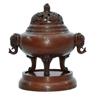 大号紫铜佛家八宝寺庙五供摆件佛前佛具香炉烛台花瓶祠堂佛堂用品