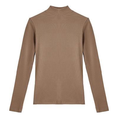 慕依莎磨毛打底衫条纹长袖上衣