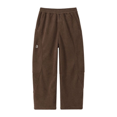 男童加厚保暖灯芯绒弯刀裤立体