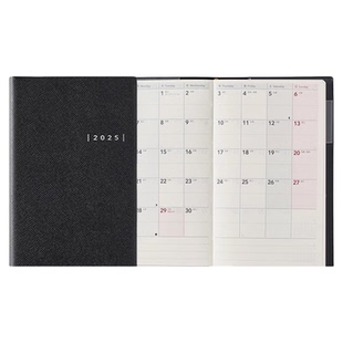 【2026新品】NOLTY Wide能率手帐日文版1411 1412 1413 1415周一日历左页pal手帐本竖列计划记录笔记本日程本