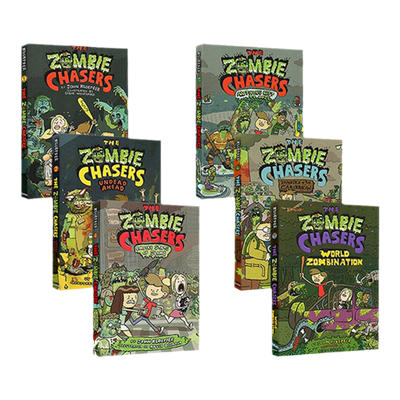 英文原版 The Zombie Chasers 僵尸猎人系列 5册合售 John Kloepfer 儿童章节小说 小学课外阅读