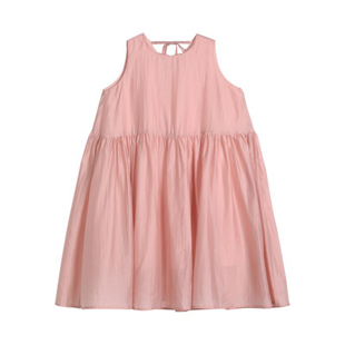 米素童装2025夏季新款女童宽松薄款洋气公主裙超仙甜美背心连衣裙