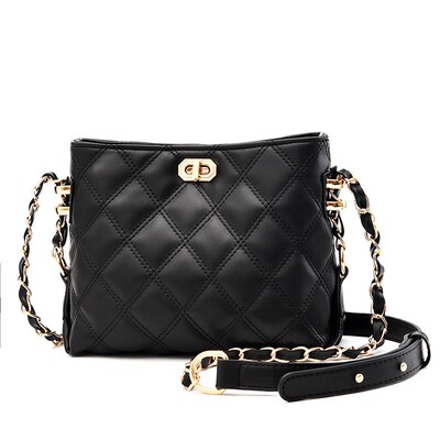 品牌时尚百搭斜挎包真皮链条包