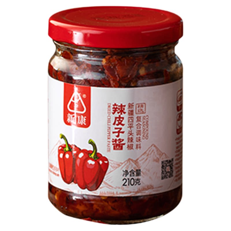 新鲜日期新疆新康辣椒丝拌饭辣椒酱下饭菜拌面香辣酱特产辣皮子酱