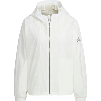 Adidas/阿迪达斯正品2025夏季女士薄款防晒经典连帽外套JZ1682