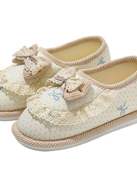 月子鞋夏秋薄款孕妇产妇保暖包跟