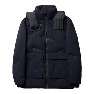 剪牌撒柜男装冬季新款男士连帽子厚实保暖休闲厚羽绒服外套商务款