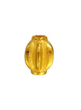 老克勒古法黄金六棱金珠隔珠足金