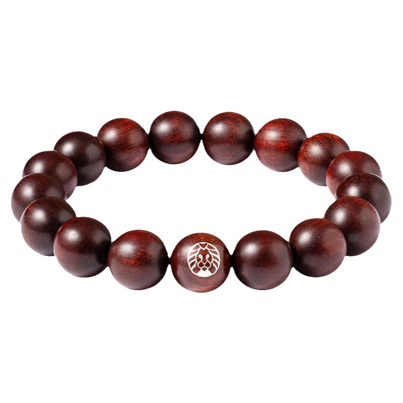 RASTACLAT血檀925银新中式珠链古风男女生情侣小狮子国风手串礼物