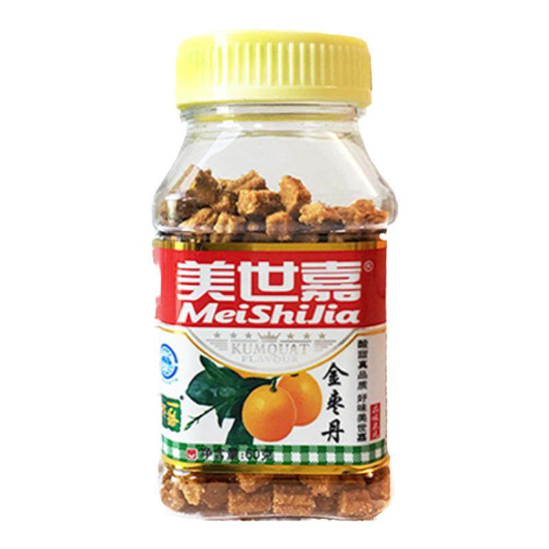 美世嘉盐金枣60g方瓶 柚子丹佛手丹8090后怀旧潮汕特产网红零食