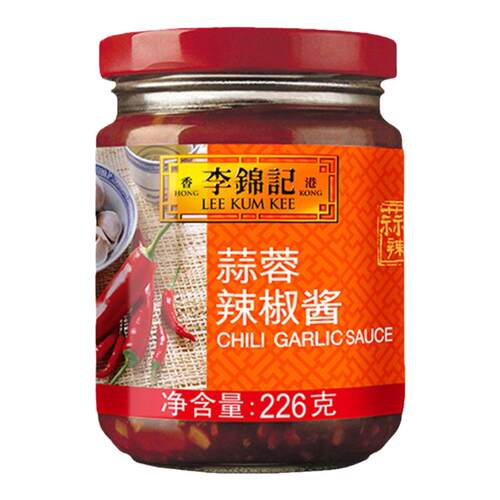 李锦记 蒜蓉辣椒酱226g调味酱火锅调料蘸点 大蒜辣椒酱干碟蘸料