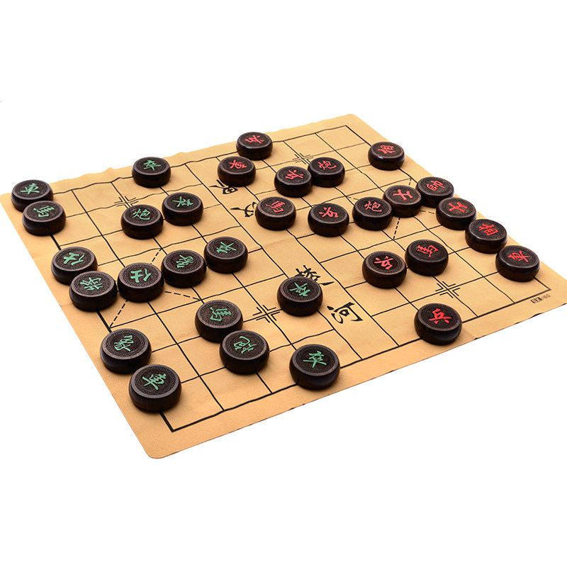 高档正品大小号黑檀木中国象棋