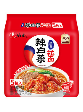 农心辣白菜拉面泡菜味方便面