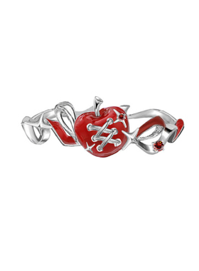 小众ins风冷淡风苹果设计戒指