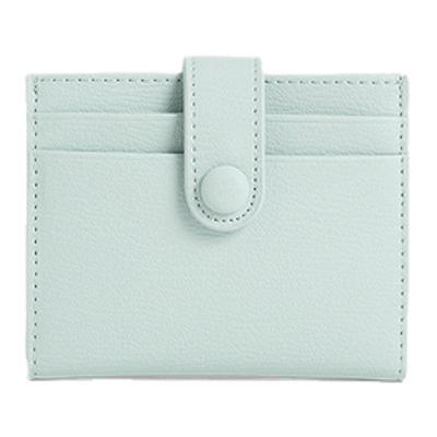 简约搭扣多卡位迷你卡包女