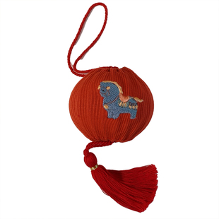 新年灯笼挂饰马年小挂件过年春节装饰盆栽树吊饰红色喜庆氛围布置