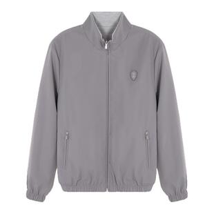 BC BRUNELLO CUCINELLI 男士蚕丝混纺双面穿夹克外套银泰 301574