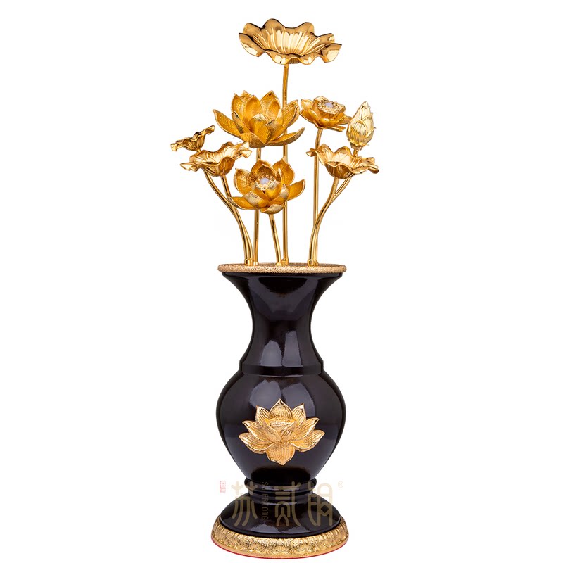 LED金莲花合金佛前供灯宫灯