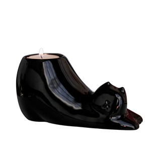 IKEA宜家蜡烛托盘小圆烛台香薰陶瓷创意可爱礼物猫咪装饰桌面装饰